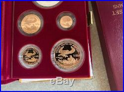 1995-W Gold Silver Eagle 10th Anniv.5Coin Proof BOX with OGP/&COIN CAPSULES