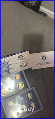 02 01 00 99 98 97 96 95 United States mint proof sets, Includes Silver Mint