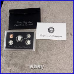 02 01 00 99 98 97 96 95 United States mint proof sets, Includes Silver Mint