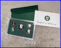 02 01 00 99 98 97 96 95 United States mint proof sets, Includes Silver Mint