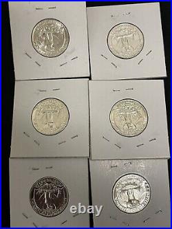 1 Lot Of Silver PROOF Washington Quarters (1954-1964) Eleven Coins
