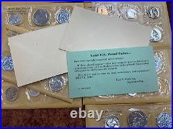 (10) 1960 US Mint Silver Proof Sets In Original Envelope