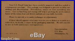 (10) 1963 Proof Set Original Envelope With COA US Mint Silver Coin Lot