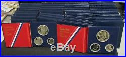 (10) 1976-S SILVER Proof 3 Coin 1776-1976 40% Silver Proof Sets Dealer Lot