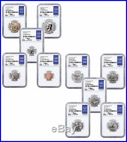 10 Coin 2018 S US Silver Reverse Proof Set NGC PF70 FDI Mercanti Signed SKU55040