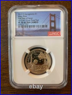 10-Coin Set 2019 S Silver Proof Set First Day of Issue PF70 Ultra Cameo 10-Coin Set 2019 S Silver Proof Set First Day of Issue PF70 Ultra Cameo