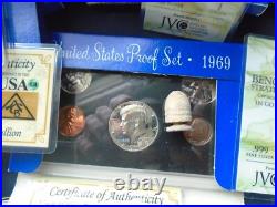 10 Pc. Lot- Ruby-silver-gold-1969 Proof Set-civil War Bullet Rare Bill-invest 10 Pc. Lot- Ruby-silver-gold-1969 Proof Set-civil War Bullet Rare Bill-invest