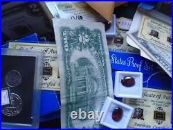 10 Pc. Lot- Ruby-silver-gold-1969 Proof Set-civil War Bullet Rare Bill-invest 10 Pc. Lot- Ruby-silver-gold-1969 Proof Set-civil War Bullet Rare Bill-invest