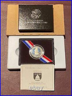 10 Proof Sets 5 Coin US Mint 1987888992939697 & 2 1989 Congressional withCOA