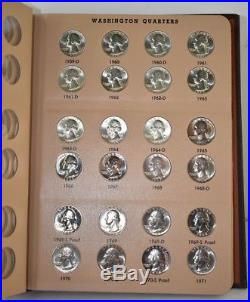 118 Coins 1932-1998 Washington Quarter Silver Set Book With PROOFS B60