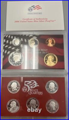 12 Complete Years-United States Mint Silver Proof Sets WithCOA