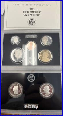 12 Complete Years-United States Mint Silver Proof Sets WithCOA