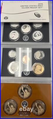 12 Complete Years-United States Mint Silver Proof Sets WithCOA