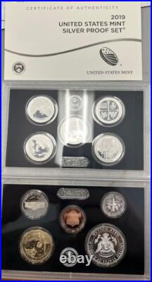 12 Complete Years-United States Mint Silver Proof Sets WithCOA