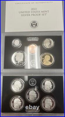 12 Complete Years-United States Mint Silver Proof Sets WithCOA