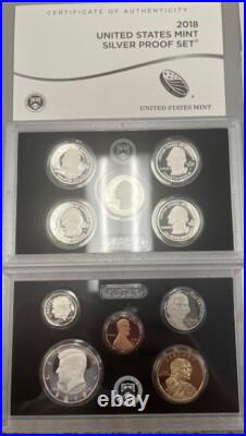 12 Complete Years-United States Mint Silver Proof Sets WithCOA