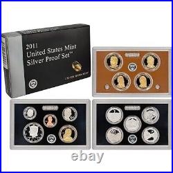 (13) Silver Proof Sets 2001-2002 2004-2014