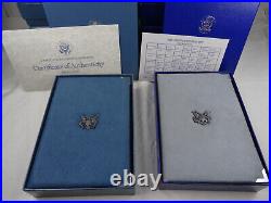 (14) 1986 & 1987 US Mint Prestige Proof Sets Silver Dollars Box & COA 91 Coins