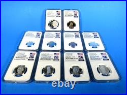 1776-2026 S, 10-Coin Silver Proof Set NGC Pf 70 UCam, FDOI, 250 Prop. Label