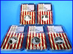 1776-2026 S, 5-Coin, Silver Proof Set, Quarters Only NGC Pf 70 UCam Advance Rel