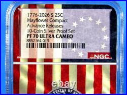 1776-2026 S, 5-Coin, Silver Proof Set, Quarters Only NGC Pf 70 UCam Advance Rel