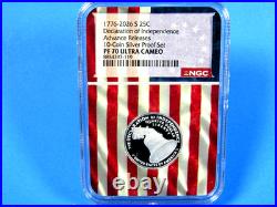 1776-2026 S, 5-Coin, Silver Proof Set, Quarters Only NGC Pf 70 UCam Advance Rel