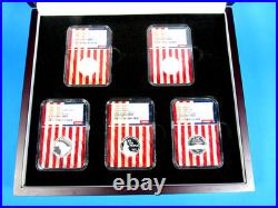 1776-2026 S, 5-Coin, Silver Proof Set, Quarters Only NGC Pf 70 UCam Advance Rel