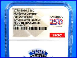 1776-2026 S, 5-Coin, Silver Proof Set, Quarters Only NGC Pf 70 UCam, FDOI, 250 1776-2026 S, 5-Coin, Silver Proof Set, Quarters Only NGC Pf 70 UCam, FDOI, 250
