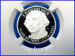 1776-2026 S, 5-Coin, Silver Proof Set, Quarters Only NGC Pf 70 UCam, FDOI, 250