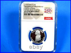 1776-2026 S, 5-Coin, Silver Proof Set, Quarters Only NGC Pf 70 UCam, FDOI, 250