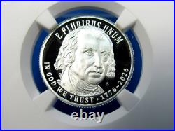 1776-2026 S, 5-Coin, Silver Proof Set, Quarters Only NGC Pf 70 UCam, FDOI, 250