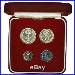 1895 Victoria Maundy Money Four Coin Set Boxed Great Britain Silver Coins