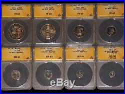 1911 Great Britain George V silver Proof Set ANACS