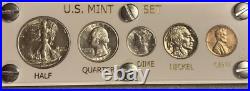 1935 5 Coin US Mint Year Set White Capital Holder Gem BU Coins