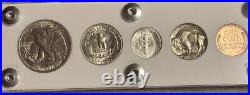 1935 5 Coin US Mint Year Set White Capital Holder Gem BU Coins