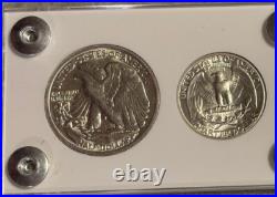 1935 5 Coin US Mint Year Set White Capital Holder Gem BU Coins
