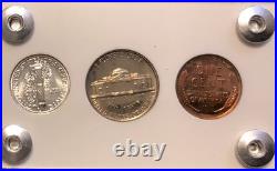 1938 US Mint Silver PROOF Set Gem Coins White Capital Holder