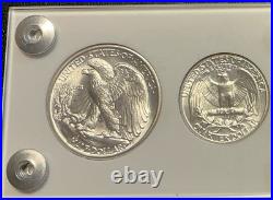 1939 Silver US Mint Year Set Gem BU Coins White Capital Holder Display Box