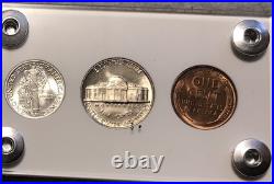 1939 Silver US Mint Year Set Gem BU Coins White Capital Holder Display Box 1939 Silver US Mint Year Set Gem BU Coins White Capital Holder Display Box
