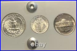 1939 Silver US Mint Year Set Gem BU Coins White Capital Holder Display Box