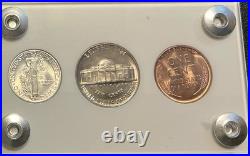 1939 Silver US Mint Year Set Gem BU Coins White Capital Holder Display Box