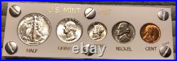 1940 5 Coin US Mint Year Set Gem BU Coins White Capital Holder Display Box 1940 5 Coin US Mint Year Set Gem BU Coins White Capital Holder Display Box