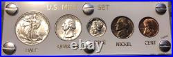 1940 5 Coin US Mint Year Set Gem BU Coins White Capital Holder Display Box 1940 5 Coin US Mint Year Set Gem BU Coins White Capital Holder Display Box