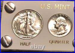 1940 5 Coin US Mint Year Set Gem BU Coins White Capital Holder Display Box 1940 5 Coin US Mint Year Set Gem BU Coins White Capital Holder Display Box