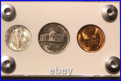 1940 5 Coin US Mint Year Set Gem BU Coins White Capital Holder Display Box 1940 5 Coin US Mint Year Set Gem BU Coins White Capital Holder Display Box