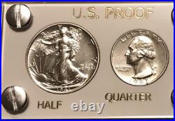 1941 US Mint Silver PROOF Set Gem Coins White Capital Holder