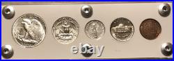 1941 US Mint Silver PROOF Set Gem Coins White Capital Holder