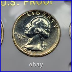1941 US Silver Proof Set Gem Coins Capital Plastic Holder See Pics Wow J63 1941 US Silver Proof Set Gem Coins Capital Plastic Holder See Pics Wow J63