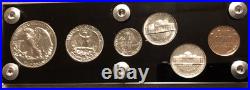 1942 6 Coin US Mint PROOF Set Gem Coins in Black Capital Holder