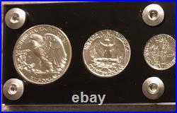 1942 6 Coin US Mint PROOF Set Gem Coins in Black Capital Holder